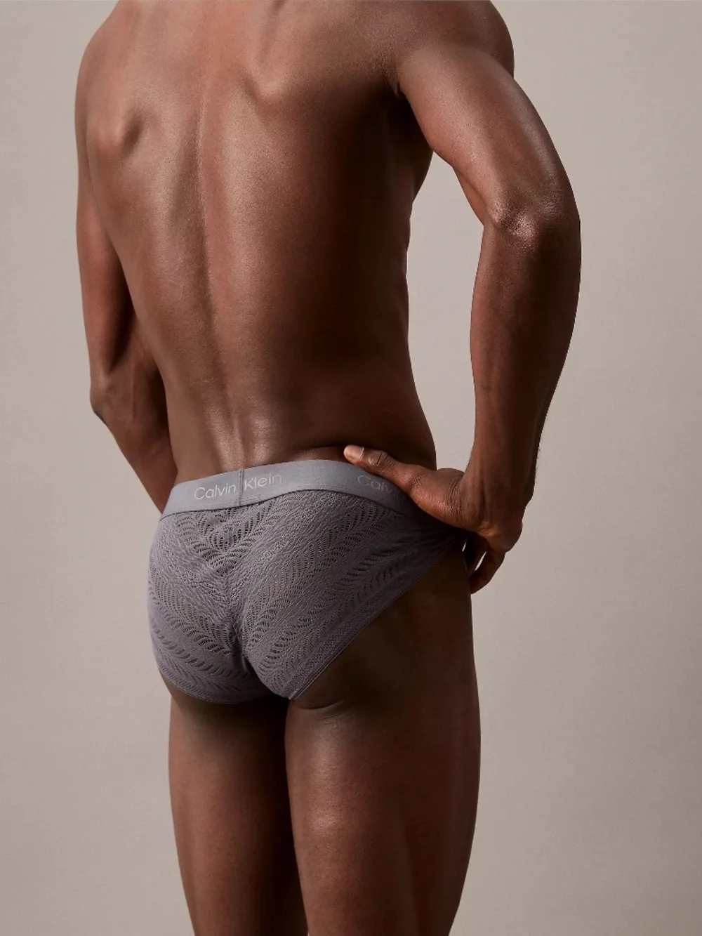 Calvin Klein Sculpt Lace men's sport briefs with lace back panel